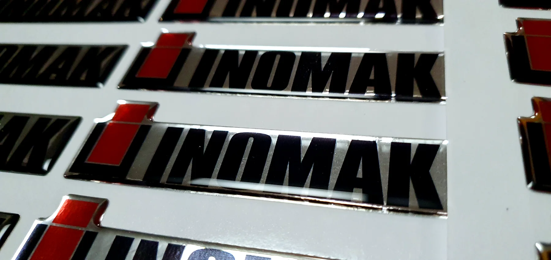 Ασημί Γυαλιστερό (INOX) Doming Labels